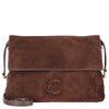Coccinelle Lidia Suede Bim - Umhängetasche 40 cm (brunette/brunet)