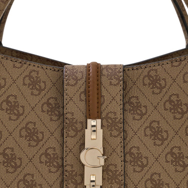 Guess Yvonne Logo Carryall - Henkeltasche 40 cm (latte logo)
