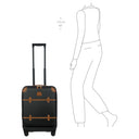 Brics Bellagio - 4-Rollen-Kabinentrolley mit Vortasche 55 cm erw. (black/tan) - Ansicht 10
