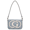 Guess Ruby Flap - Bolso de hombro 20 cm (denim logo)