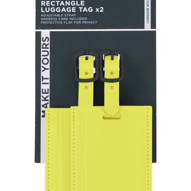 Samsonite Ta Revolution Rectangle Luggage Tag - Kofferanhänger 2tgl. (lime) - Ansicht 3