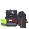 Lässig School Set Light Unique - Set de mochila escolar 6 piezas 960g (foodball deep blue)