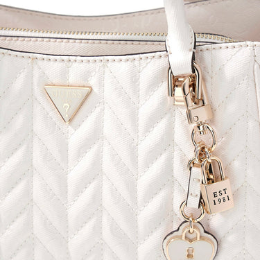 Guess Stacey Satchel - Henkeltasche 26 cm (off white)