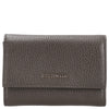 Coccinelle Metallic Soft - Cartera 12 ranuras para tarjetas 14 cm (color: fango)