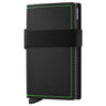 Secrid Bandwallet Matte - Kreditkartenetui 6cc 10.3 cm RFID (black-green)