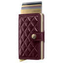 Secrid Miniwallet Emboss Diamond - Kreditkartenetui 6cc 10.2 cm RFID (bordeaux+) - Ansicht 2