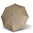 Knirps T.200 M Duomatic - Taschenschirm Regenschirm (check beige)