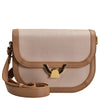 Coccinelle Dew Bicolor - Bolso bandolera 22 cm (rosette/blanco)
