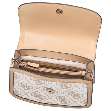 Guess Audrey Logo XBody Flap - Umhängetasche 24.5 cm (beige logo) - Ansicht 6