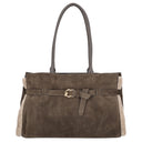 Coccinelle Sabine Soft - Schultertasche 36 cm (fango/wart.t/fan)