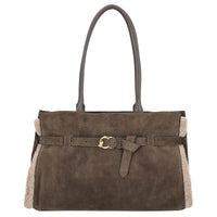 Coccinelle Sabine Soft - Schultertasche 36 cm (fango/wart.t/fan)
