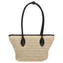 Seidenfelt Savonlinna Tulip - Shopper 33.5 cm (natural straw with black) - Ansicht 4