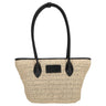 Seidenfelt Savonlinna Tulip - Shopper 33.5 cm (natural straw with black)