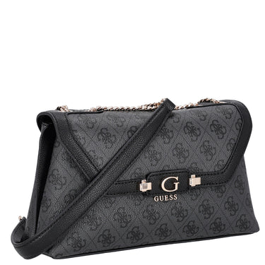 Guess Lindsey XBody Flap - Umhängetasche 27 cm (coal logo) - Ansicht 5