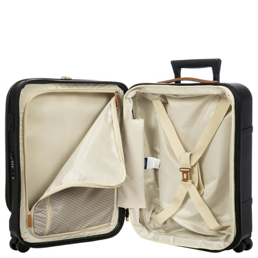 Brics Bellagio - 4-Rollen-Kabinentrolley mit Vortasche 55 cm erw. (black/tan) - Ansicht 8