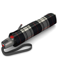 Knirps T.200 M Duomatic - Taschenschirm Regenschirm (check black/white)