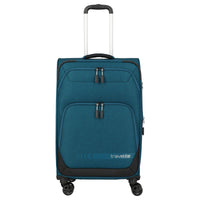 Travelite Kick Off - 4-Rollen-Trolley M 67 cm erw. (petrol)