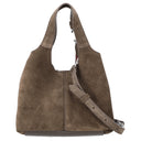 Coccinelle C-Easy Suede - Henkeltasche S 20 cm (fango/fango) - Ansicht 4