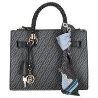 Liu Jo Manh S Satchel Monogramm - Bolso bandolera 27 cm (nero)
