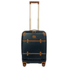 Brics Bellagio - 4-Wheel Cabin Trolley with Front Pocket 55 cm expandable (blue/tan)