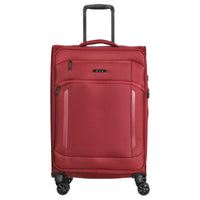 D&N Travel Line 9804 - 4-Rollen-Trolley M 68 cm erw. (dark red)