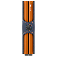 Secrid Matte Twinwallet - Geldbörse 12cc 7 cm RFID (night blue-orange)