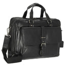 Leonhard Heyden Roma - Aktentasche 2 Fächer. mit Vortasche Leder 15" 41 cm (schwarz) - Ansicht 5