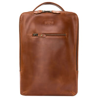 Buckle & Seam Leon - Rucksack 15" 41 cm (cognac/dots)