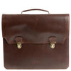 Buckle & Seam Notes - Aktentasche 15" 40 cm (brown-dots)