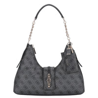 Guess Yvonne Logo Hobo - Schultertasche 32 cm (coal logo)