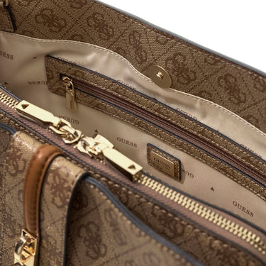 Guess Yvonne Logo Carryall - Henkeltasche 40 cm (latte logo)