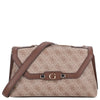 Guess Lindsey XBody Flap - Bolso bandolera 27 cm (latte logo)