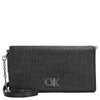 Calvin Klein Tex - Bolso de noche Mini 24 cm (ck black)
