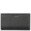 Coccinelle Metallic Soft - Cartera 12cc 16 cm (noir)