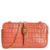 Coccinelle Mini Bag Croco Soft - Bolso bandolera 20 cm (geranium)