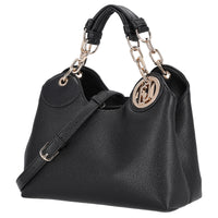 Liu Jo Faiza ECS Satchel S - Bolso de mano 27 cm (nero/brass gold)