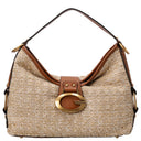 Guess Camden - Schultertasche 35 cm (natural/cognac)