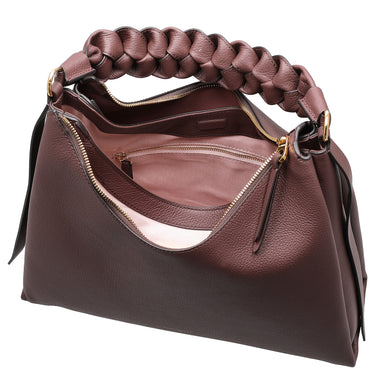 Coccinelle Boheme Grana Double - Schultertasche M 34 cm (berry/winter rose) - Ansicht 6