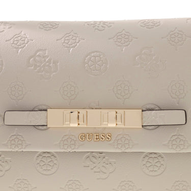 Guess Carmella Crossbody Flap - Umhängetasche 30 cm (bone logo)
