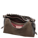 Coccinelle Boheme Suede Bimaterial - Schultertasche 30 cm (fango/fango) - Ansicht 6