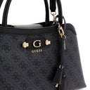 Guess Lindsey Satchel - Henkeltasche 36 cm (coal logo)
