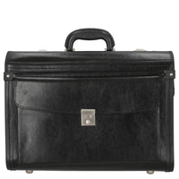 D&N Business - Pilotenkoffer 46 cm Leder (schwarz)