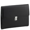 D&N Easy Business Maletín de conferencia de PU de grano fino con organizador 36 cm (negro)