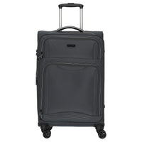 D&N Travel Line 9204 - 4-Rollen-Trolley M 66 cm erw. (grau)