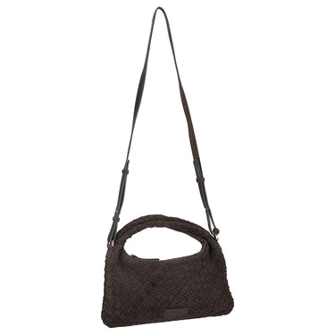 Les Visionnaires Sadie Weave Cozy - Umhängetasche 39 cm (dark brown) - Ansicht 6