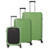 Travelite Mooby - Set de trolley con 4 ruedas 3 pzas. (verde)