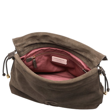 Coccinelle Lidia Suede Bim - Schultertasche 31 cm (fango/fango) - Ansicht 6