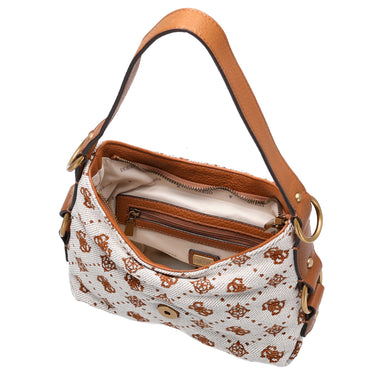 Guess Camden Mini - Schultertasche 23 cm (cognac logo) - Ansicht 6
