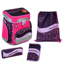 Scooli EasyFit Glow DIN - Schulranzen Set 5tlg. (Heartbeat)