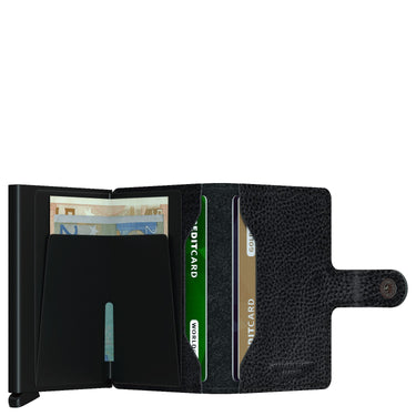 Secrid Vegetable Tanned Miniwallet - Geldbörse RFID 6.5 cm (black-black) - Ansicht 4